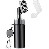 Golf Club Cleaner Brush, Golf Water Brush with Spray Bottle Holds 5 Ounces of Water, Golf Club Cleaning Kit - with Cover & Retractable Clip, Essential Golf Accessories for Men, Best Golf Gifts for Men