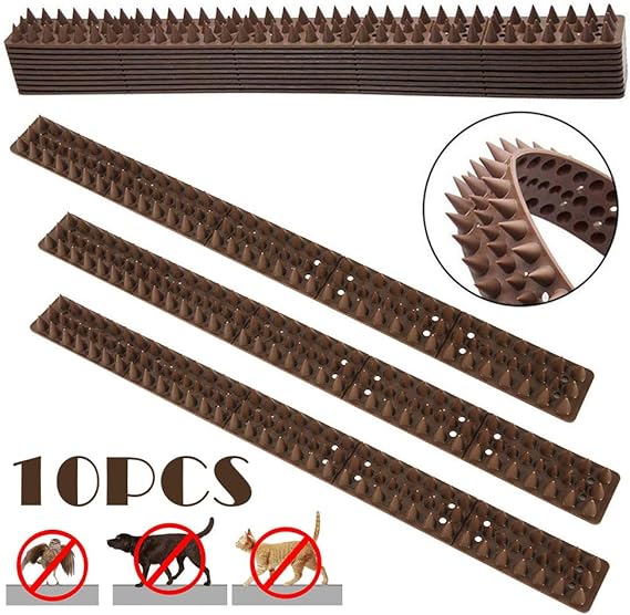 10Pcs Bird Spikes Wild Cat Fence Spikes Squirrel Small Birds Pigeons Repellent Spikes for