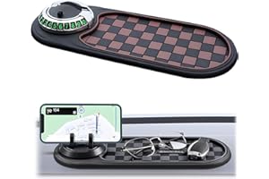 OVLADA Multifunction Car Anti-Slip Mat Dashboard Tray Decorations Sticky Pad,Multifunction Car Anti-Slip Mat Auto Universal Phone Holder for Phones Sunglasses Keys Gadgets (D.)