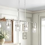 LMS 4-Light Brushed Nickel Island Chandelier Lights