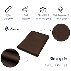 Pico Textiles 5 Yards Bolt Brown Poly Cotton Twill
