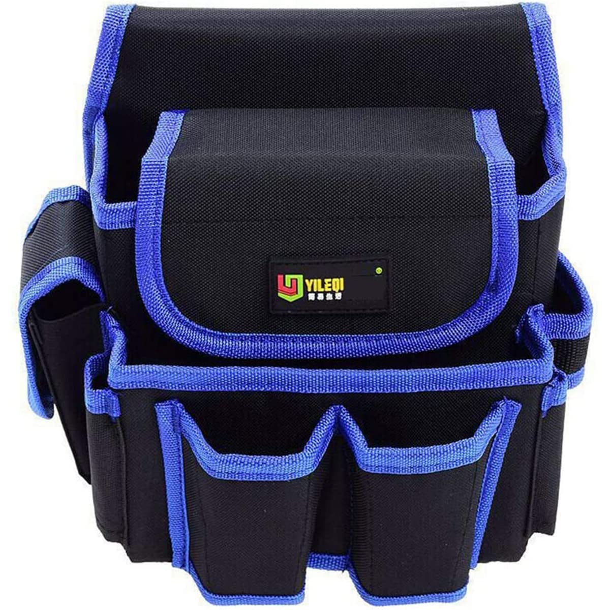 Tool Bags Backpack Pocket Electrician Waist Storage Bag Screwdriver Utility Kit Holder Belt Mutil Pocket Heavy Duty Tool Bag Blue