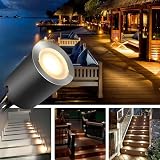 SMY Lighting 10 Pack Deck Lights 12V IP67 Warm White | Ø32mm Protect Shell view 4