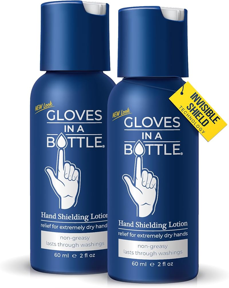 Gloves In A Bottle Shielding Lotion 2oz Pack of 2 Fragrance Free Hypoallergenic