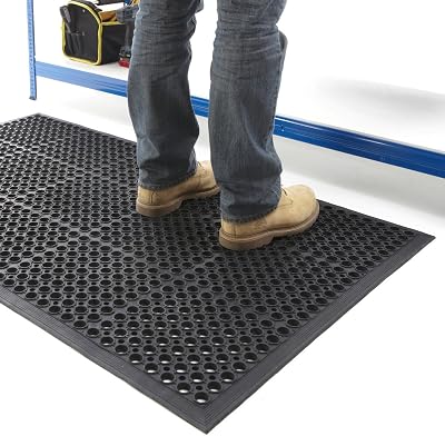 BiGDUG Rubber Workplace Mat Indoor 0.9 x 1.5 Metre Anti-Fatigue