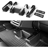 FITEV for Tesla new Model Y Underseat Protector Seat Track Covers Protection Kick Kit for 2025-2026 Model Y(Juniper) Accessories 7 PCS with 2 pcs. air outlets Protective Cover