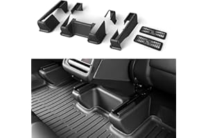 FITEV for Tesla New Model Y Underseat Protector Seat Track Covers Protection Kick Kit for 2025-2026 Model Y(Juniper) Accessories 7 PCS with 2 pcs. air outlets Protective Cover