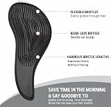 AZEEZ Detangling Hair Brush for Wet Dry Curly Straight Hair Styling Comb Black view 5