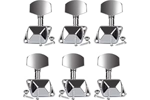 HONGLIANG 6Pcs Semi-closed Guitar Tuners,String Tuning Pegs,Tuner Machine Heads Knobs Tuning Keys for Electric or Acoustic Guitar