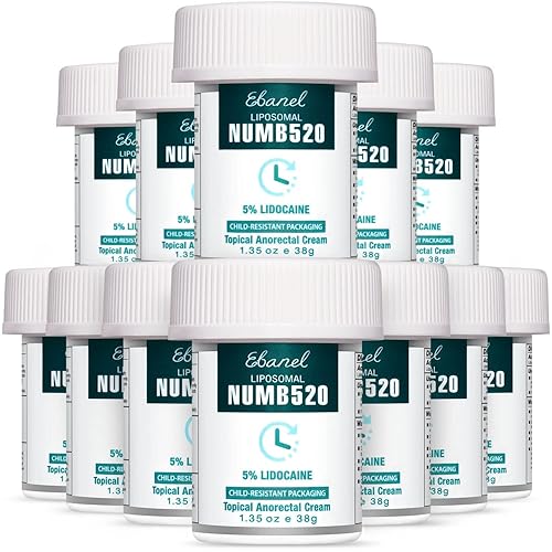 Ebanel 5 Lidocaine Numbing Cream, Pain Relief Cream Burn Itch Cream