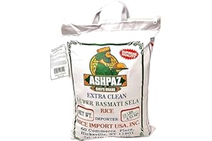 AAHUBARAH Ashpaz Rice Extra Clean Super Basmati Sela Rice for Superior Culinary Creations 10lb
