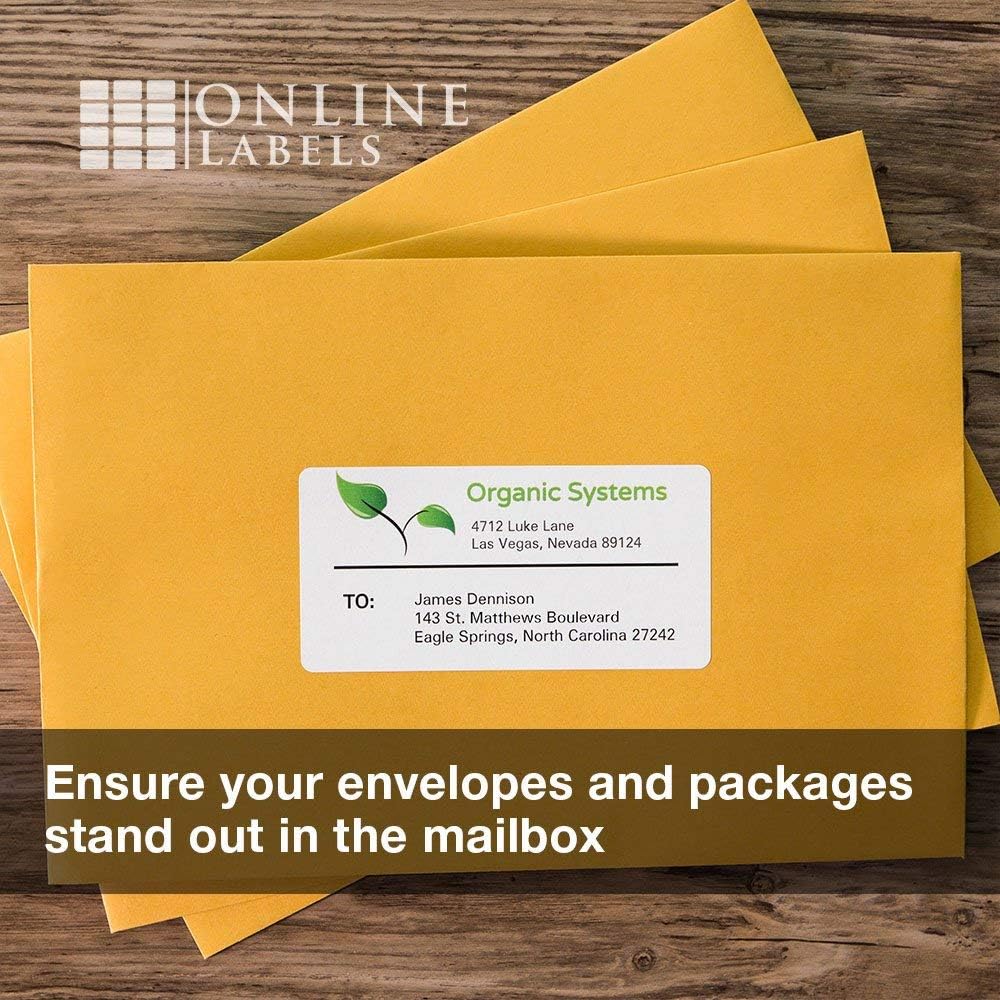 4 x 2 Mailing Labels - Pack of 1, 000 Labels, 100 Sheets - Inkjet/Laser Printer - Online Labels : Office Products