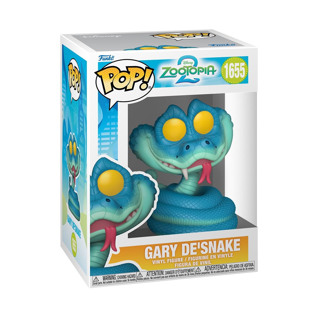 Funko Pop! Disney: Zootopia 2 - Gary De'Snake - Collectable Vinyl Figure - Official Merchandise - Toys for Kids & Adults - Cartoon/Animation Fans - Model Figure for Collectors and Display