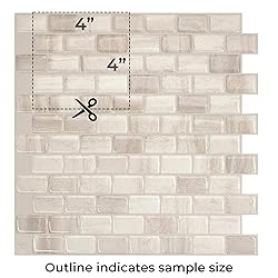 SMART TILES Peel and Stick Backsplash - 3D Adhesive