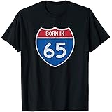 59 Year Old: Car Road Sign 1965 59th Birthday T-Shirt