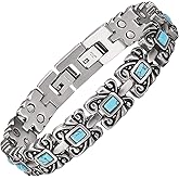 MagVIVACE Magnetic Bracelets for Women, Magnetic Stainless Steel Bracelet with Magnet