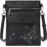 KITEVIUN Crossbody Bags for Women Vegan Leather Cross Body Purse with Adjustable Strap Multiple Pockets Shoulder Handbags