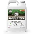Turf Titan Thatch Buster All-Natural Lawn Aerator & Grass Dethatcher - Liquid Soil Loosener & Conditioner for Green Grass (1 Gallon), Healthy Soil in 45 Days - Enhance 1,000 Sq Ft with 4 oz