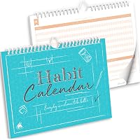 Free Period Press Habit Calendar & To Do List Planner, Spiral Bound,  Writable Goals, 12 Months Undated, 8"x10" : Amazon.ca: Office Products