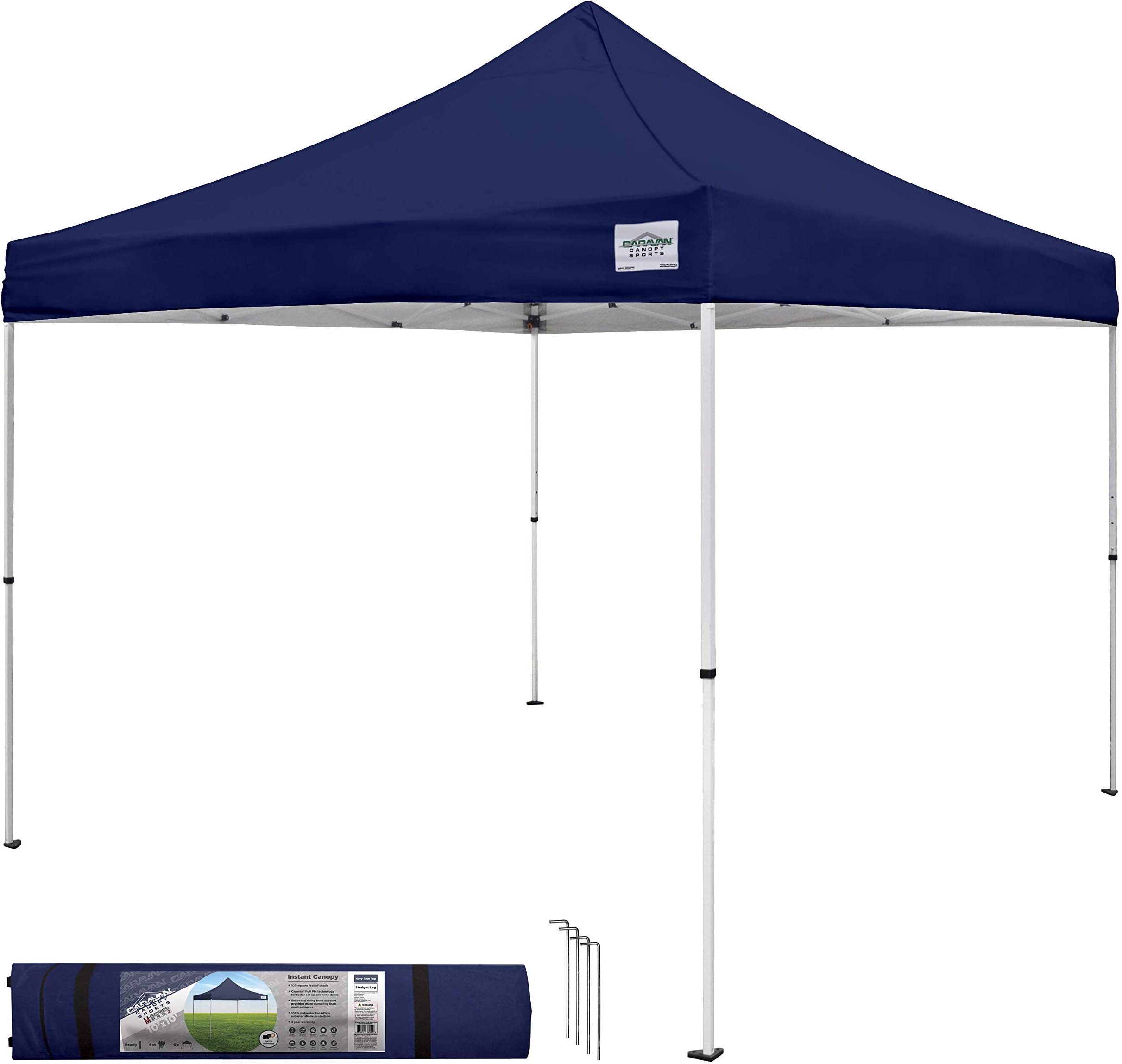 Caravan Global Sports 21008100060 Caravan Canopy, Navy Blue, 10x10