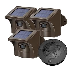 eMACROS Long Range Solar Wireless Driveway Alarm