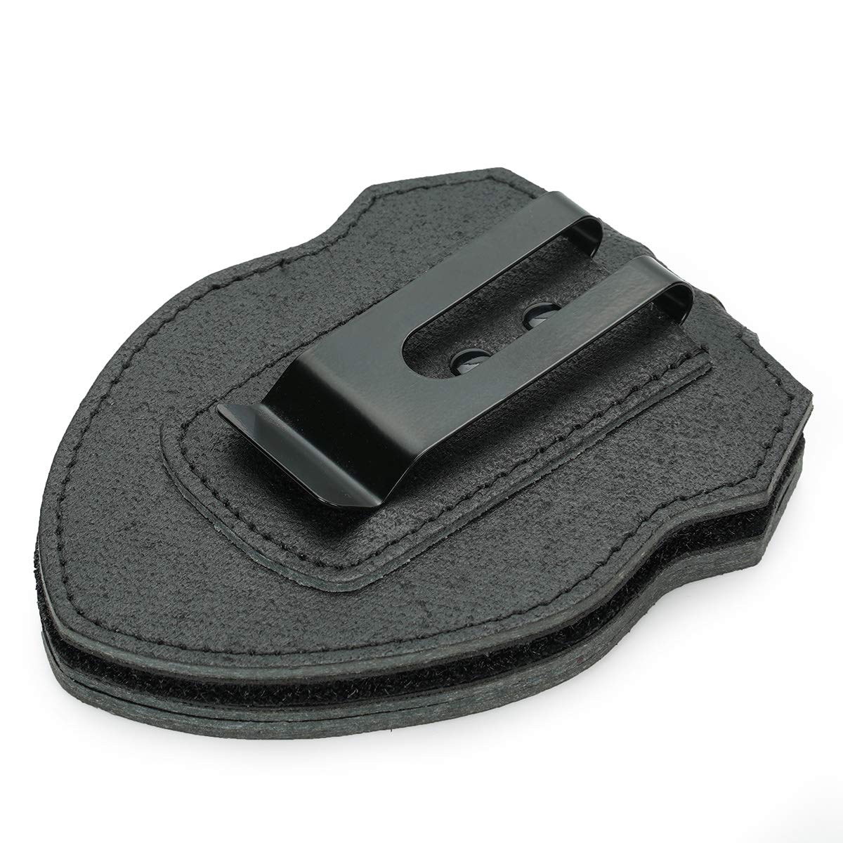 TYTX Leather Police Badge Holder Included Heavy Duty Steel Belt Clip and Stainless Steel Necklace and Concealed Photo Pocket