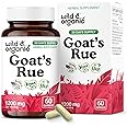 Wild & Organic Goats Rue Capsules 1200 mg - Lactation Supplement with Goat's Rue Herb - 60 Vegan Capsules for Breastfeeding Support - 30 Days Supply - No Fillers, Non-GMO