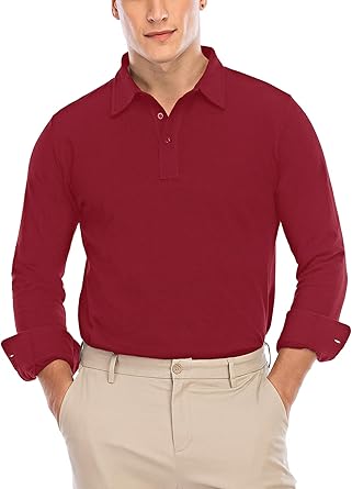 next mens long sleeve polo