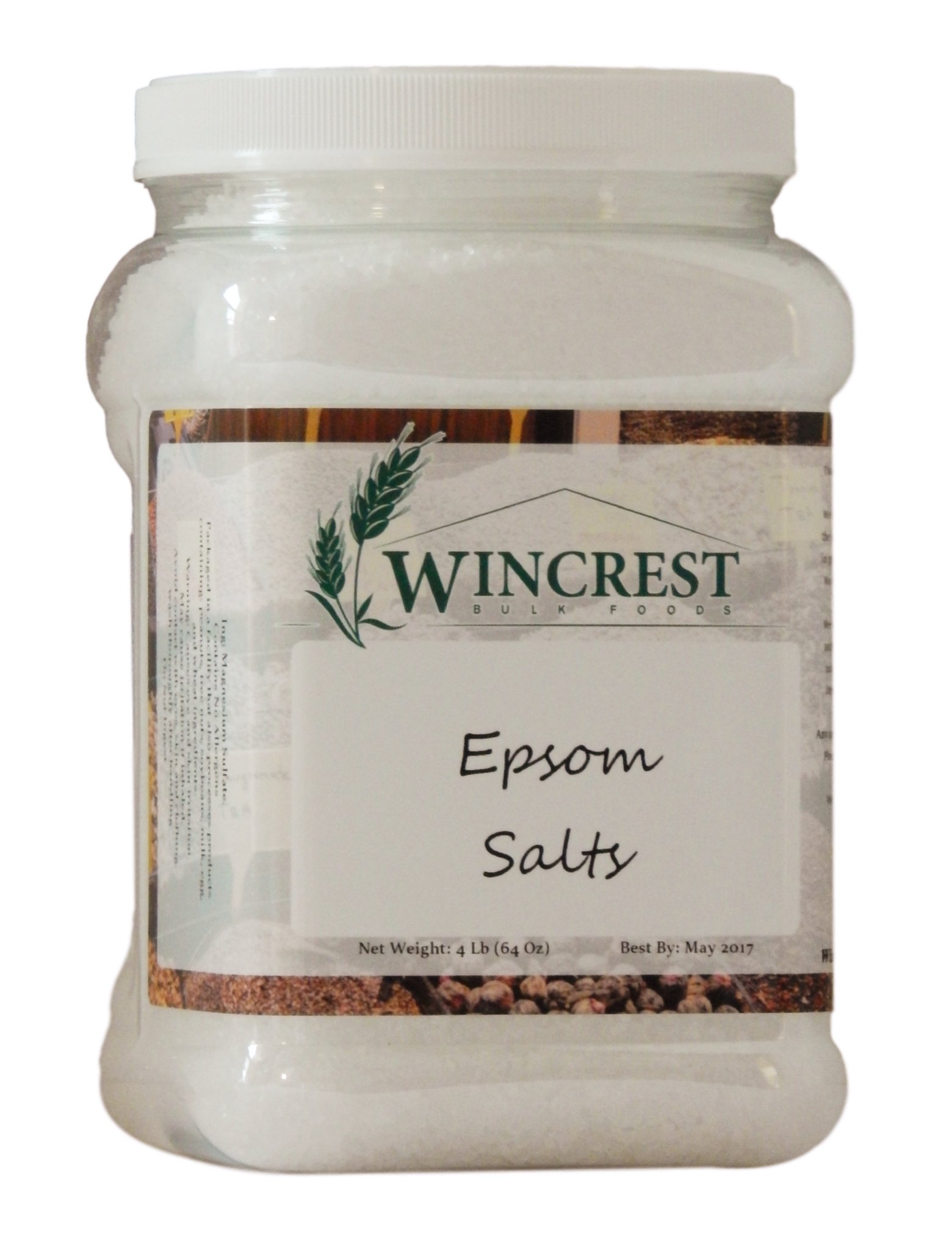 Epsom Salts (Food Grade) 4 Lb Tub Buy Online in United Arab Emirates
