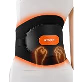 IKEEPFIT Portable Heating Pad for Back Pain Relief, FSA Eligible HSA Gift | Cordless Heat Pads with Massager for Lower Back, 8000 mAh Rechargeable Battery, MAXwarm 3.0, Birthday Gifts for Women Men