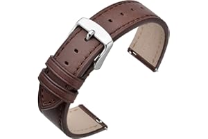 ANNEFIT Watch Band 16mm 17mm 18mm 19mm 20mm 21mm 22mm 24mm - Classic Oil Wax Leather Quick Release Watch Strap for Men Women
