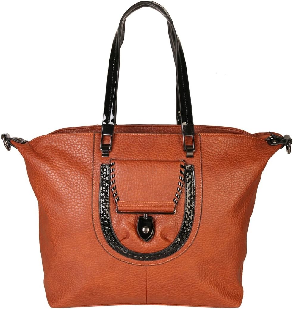 Diophy Faux PU Leather Bag in Bag Tote Women's Purse Handbag ZD-2503