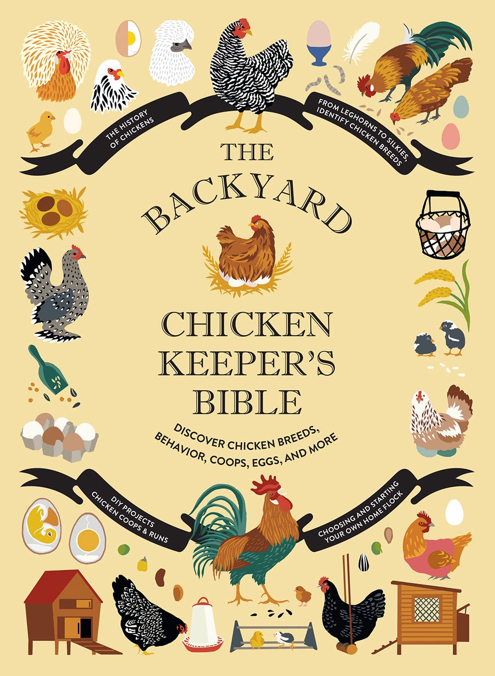 The Backyard Chicken Keeper's Bible: Discover Chicken Breeds, Behavior, Coops, Eggs, and More (The Backyard Naturalist Series)