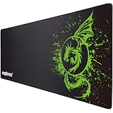 Moptmos Large Mouse Pad Extended Speed Gaming Mouse Pad Fly Dragon Gamer Office Computer Mouse Mat A-Green
