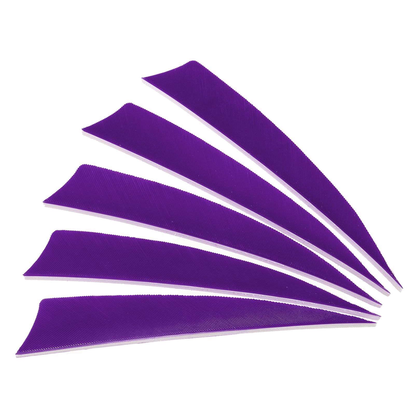 PATIKIL Arrows Vanes 50 Pack 4 Inch Arrow Turkey Feather Fletch Left Wing Fletching Purple for DIY Target Shooting