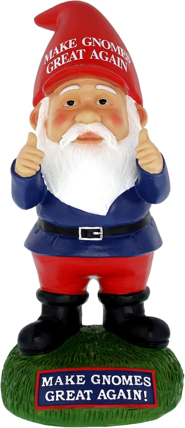 Gnometastic "Make Gnomes Great Again Garden Gnome Funny Lawn Gnome Statue Home & Garden Statues