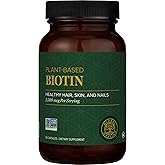 Global Healing Center - Biotin (Vitamin B7) Biotin for Hair Growth Supplement Vitamins, Supports Radiant Skin, and Stronger Nails, Hair Loss Vitamins for Women and Men, More Than The 1000mcg