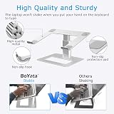 BoYata Laptop Stand Adjustable Ventilated 10-17 Inch Compatible view 3
