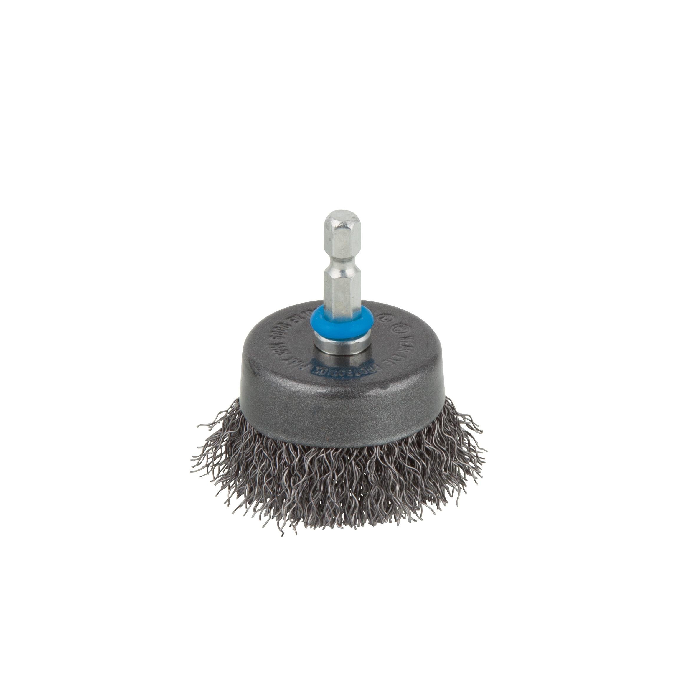 wolfcraft Steel Wire Cup Brush, Ø 75 mm, twisted I 2704000