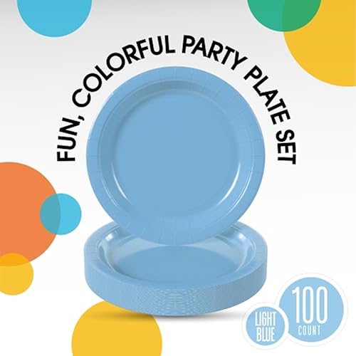 Amazon Blue Plastic Plates Disposable Exquisite Light Blue Plastic