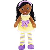 PLUSHIBLE BRIDGING MILES WITH SMILES Plush Baby Doll - 18 Inch Rag Dolls for Girls, Infants, Toddlers, & Babies - Yarn Hair - Large Plushie Toys - Kaylie