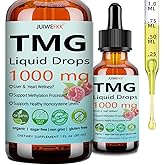 TMG Supplements 1000mg Liquid, Extra Strength Pure TMG Betaine (Trimethylglycine) for Women Men, Support Homocysteine Balance Heart Brain & Liver Health, Vegan, Non-GMO, Raspberry Flavor, 30 Servings