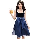 Seoria Oktoberfest Costumes Women German Dirndl Dresses 2 Pcs Bavarian Costume Beer Carnival Outfits