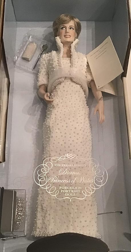 franklin mint diana princess of wales porcelain doll
