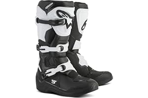 Alpinestars Tech 3 Motocross Boots, Durable & Lightweight, CE-Certified For Off-Road Powersports, 11, Black/White