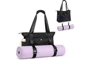 Gatycallaty Yoga Mat Bag Carrier Multi Functional Zipper Pockets Adjustable Yoga Mat Strap Tote Gym Bag for Yoga Accessories