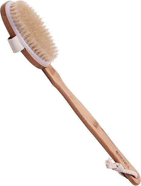 Amazon Orienex ボディブラシ ロング マッサージ 豚毛 体洗う 柄付き 竹製 天然素材 41cm 12 5cm Orienex ボディブラシ 通販