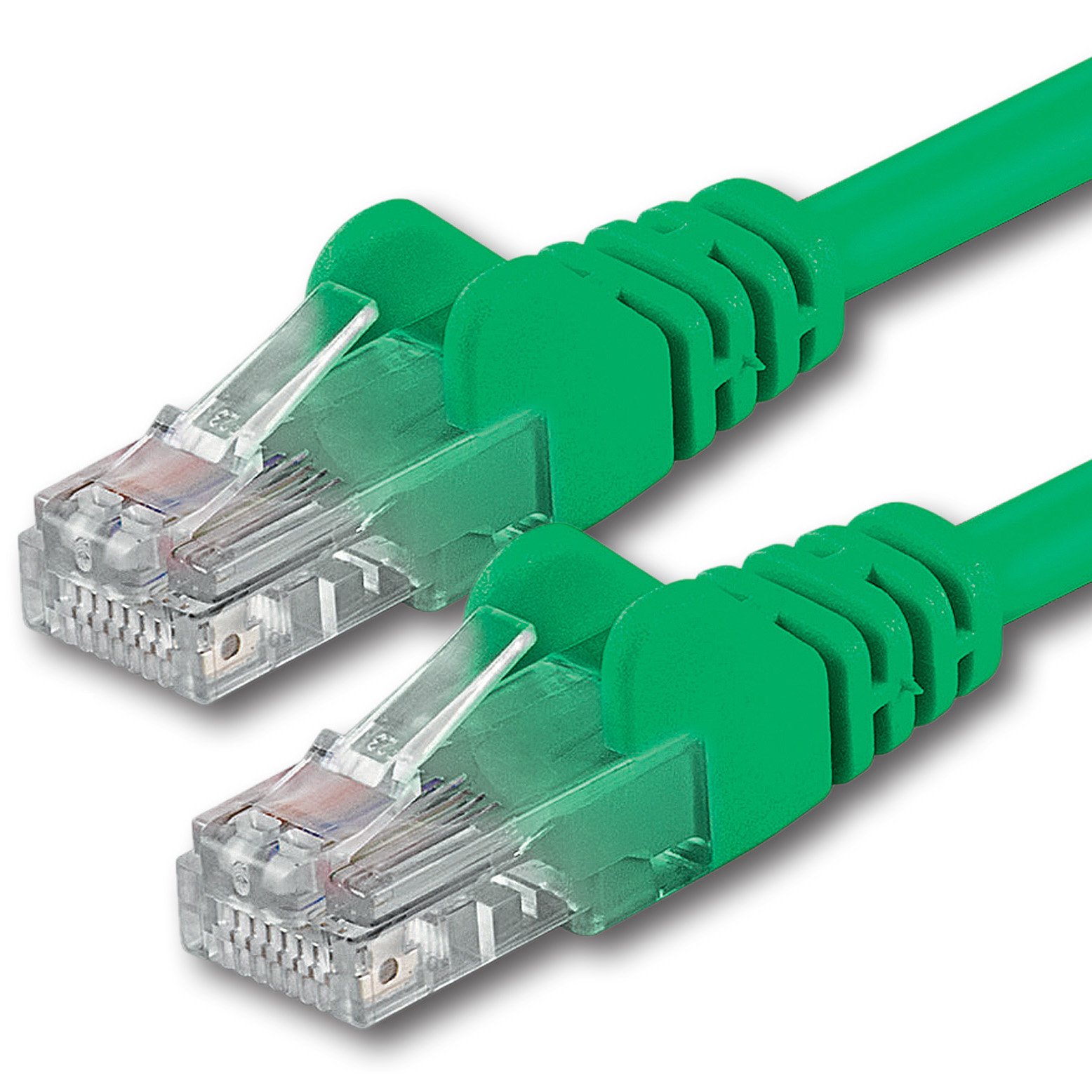 1aTTack.de 5m - green - 1 piece - CAT.6 CAT6 Ethernet LAN network cable 1000 Mbit/s patch cable