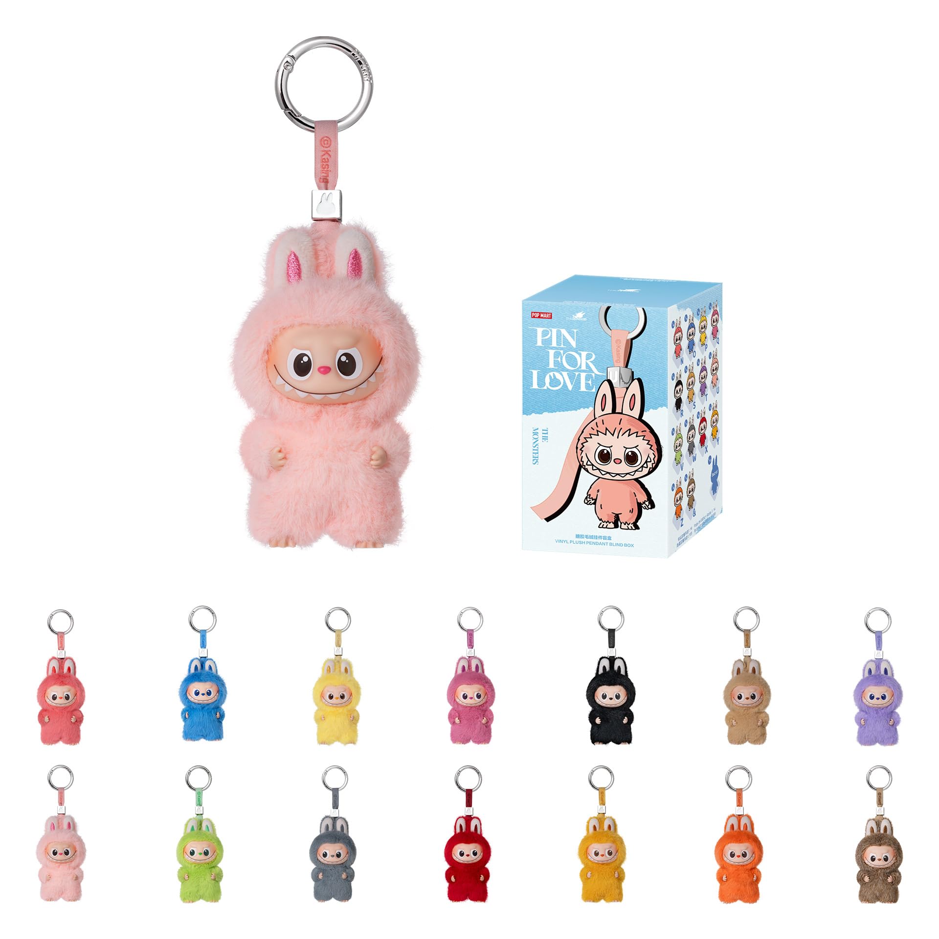 Photo 1 of POP MART The Monsters Pin for Love Series-Vinyl Plush Blind Box (N-Z), Labubu Collectible Toys, Holiday Birthday Gifts for Girls and Boys, Single Box