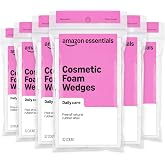 Amazon Essentials Cosmetic Rectangular Foam Wedges, 192 Count (6 Packs of 32), White (Previously Amazon Basics)